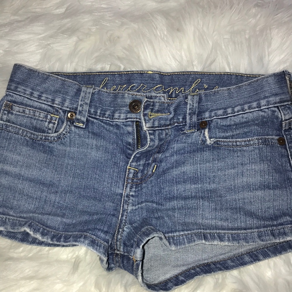 abercrombie jean shorts